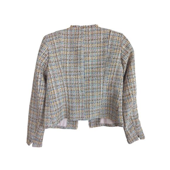 Loft Multi Color Tweed Blazer - Size 0 - Excellent - Picture 2 of 4